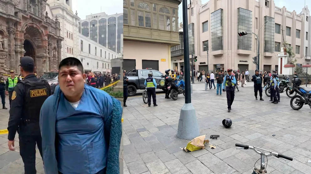 Balacera en iglesia de Lima deja cambista herido y un detenido