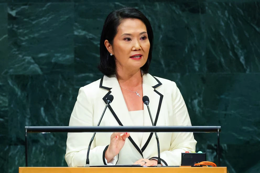 Keiko Fujimori califica al crimen organizado como terrorismo ante la ONU y anuncia apoyo militar a la PNP