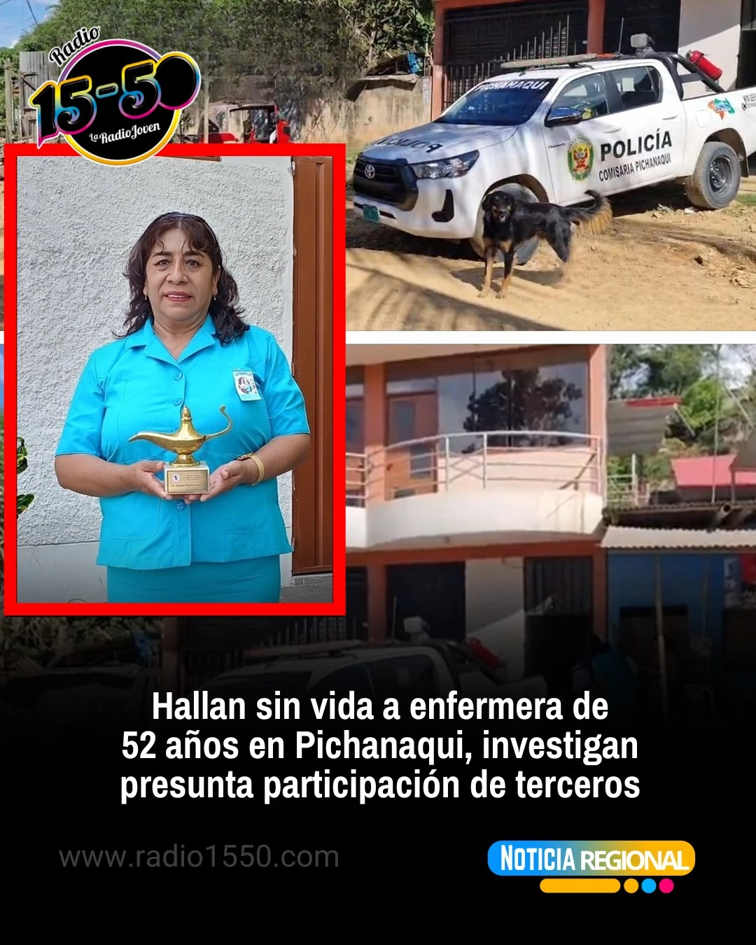Hallan sin vida a enfermera en Pichanaqui