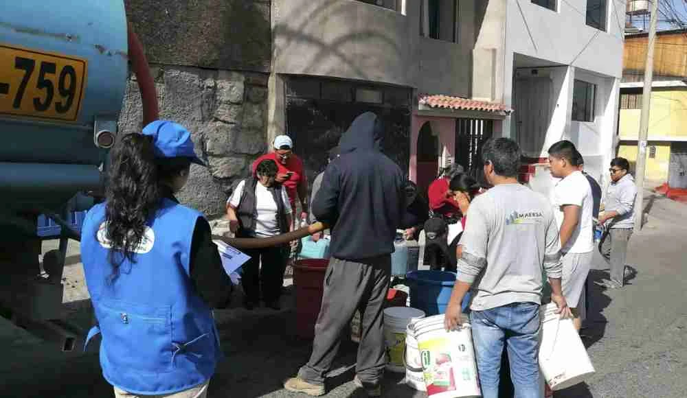 30 mil familias de Arequipa sin agua potable hoy