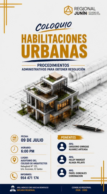 CAP Junín realizará coloquio sobre habilitaciones urbanas