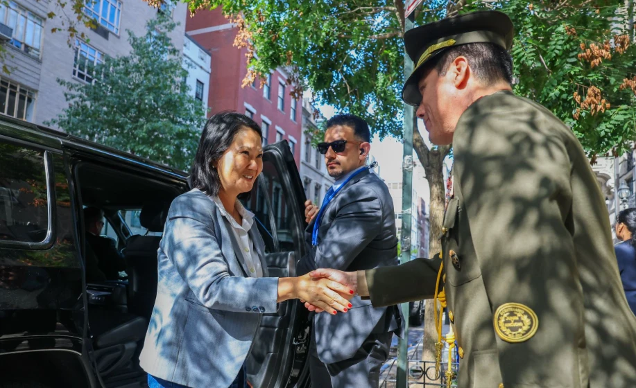 Keiko Fujimori llega a Nueva York para participar en Asamblea General de la ONU