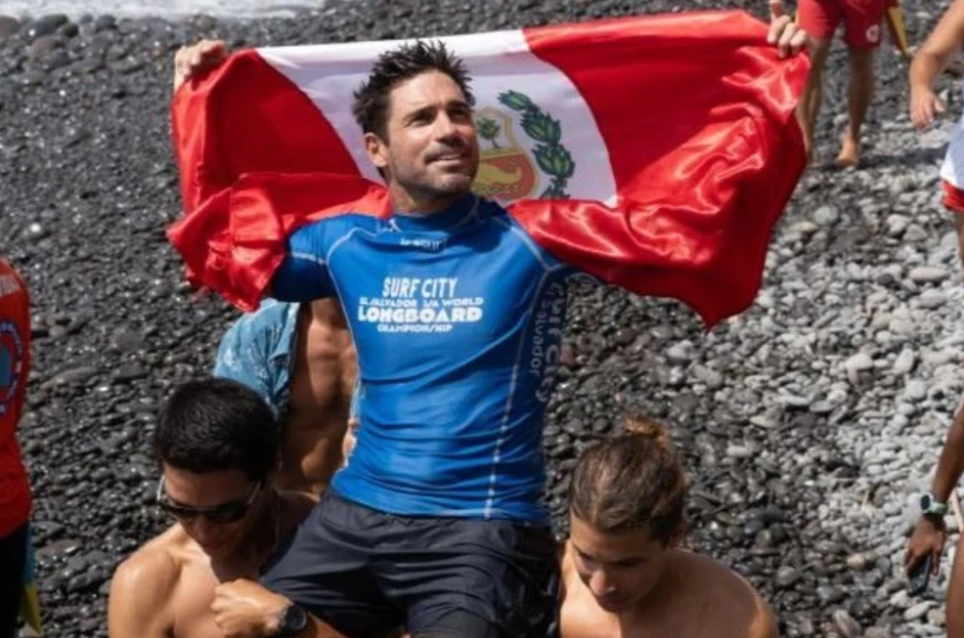 ¡Oro para Perú! Piccolo Clemente hizo historia y se coronó campeón mundial de longboard