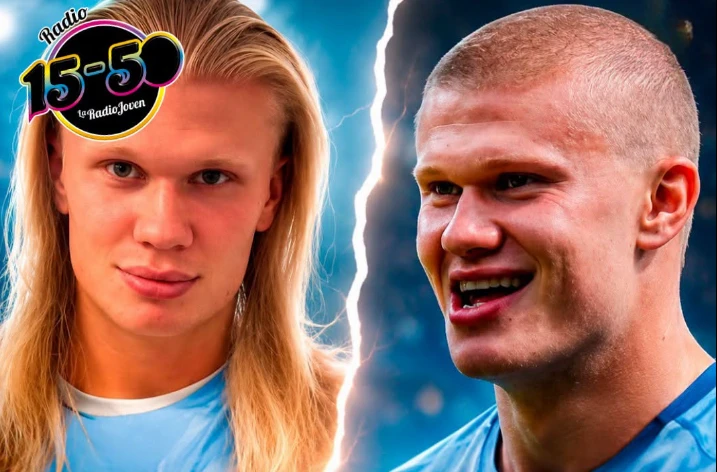 Haaland sorprende: se rapó y estrena nuevo look